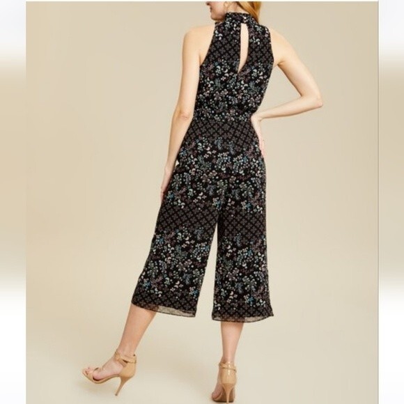 Ted Baker Black Hazel High-Neck Marcila Wide-Leg Jumpsuit Ted size 2-US size 4-6 - Picture 2 of 16